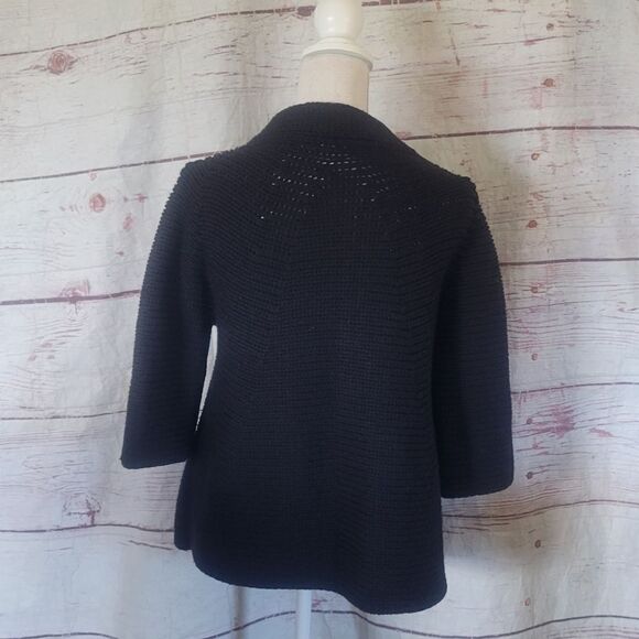 Vince Button Front 3/4 Wool Blend Cardigan Size Large - Picture 2 of 6